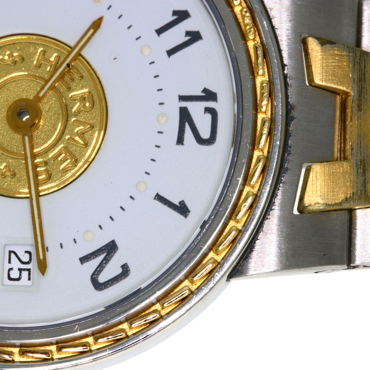 HERMES Serie Watches Stainless Steel/SSxGP mens