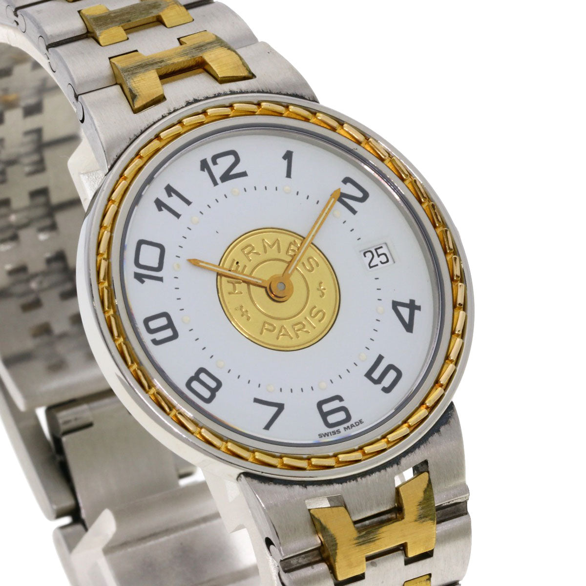 HERMES Serie Watches Stainless Steel/SSxGP mens