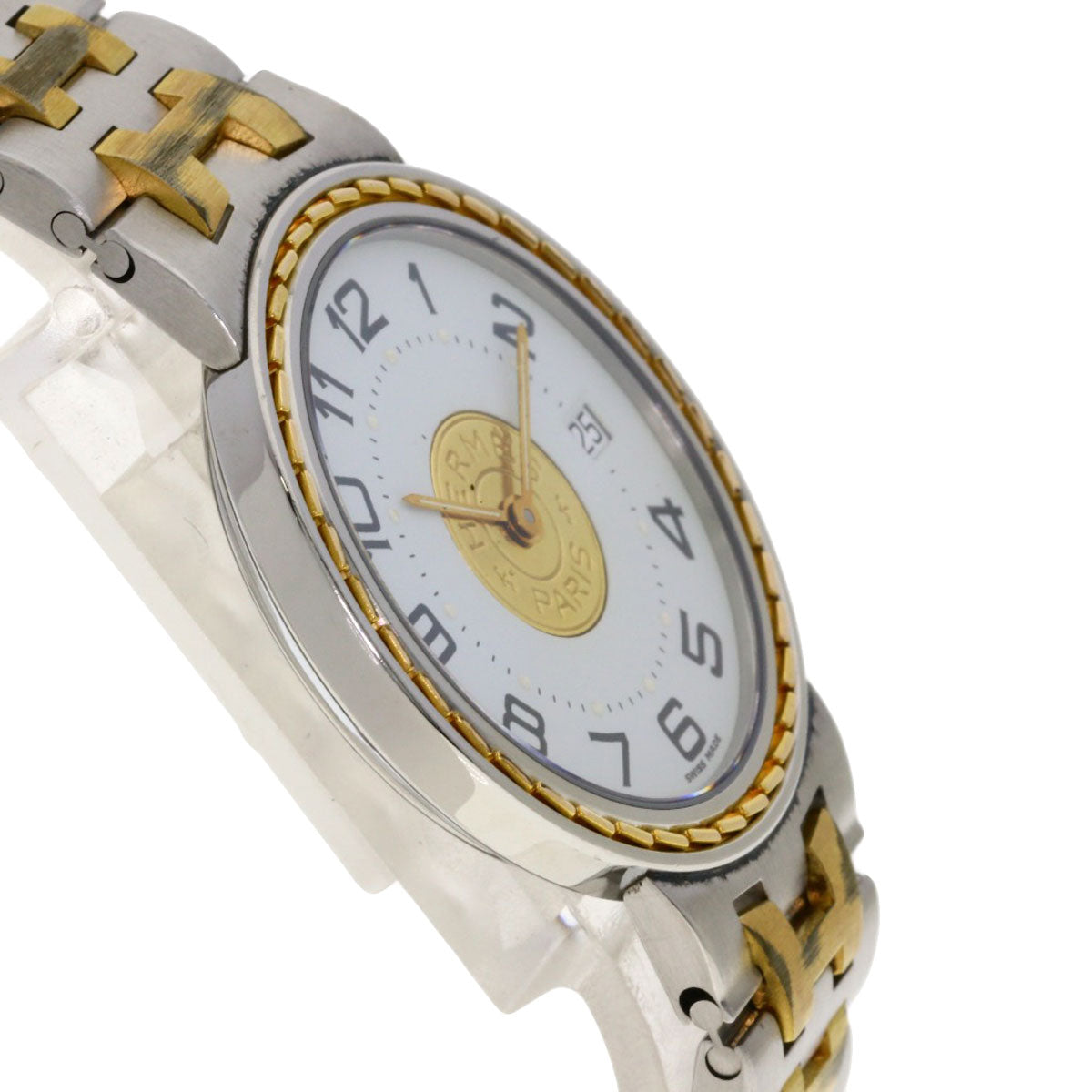 HERMES Serie Watches Stainless Steel/SSxGP mens