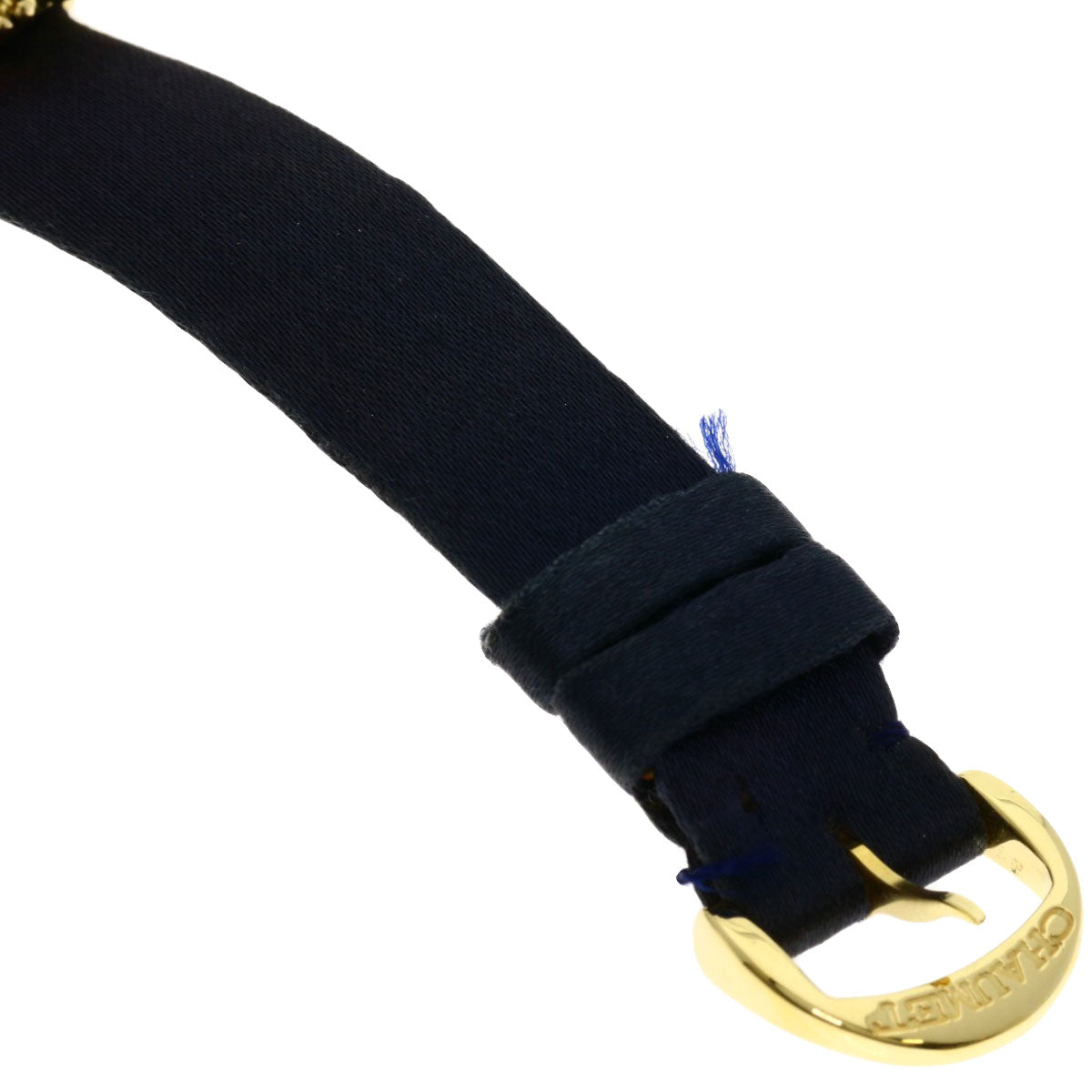 Chaumet Anneau Multi Sapphire Watches 098913 K18 Yellow Gold/Leather Ladies