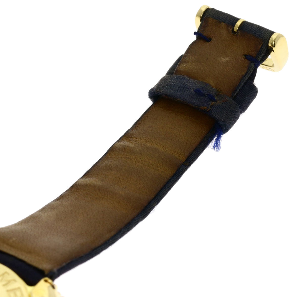 Chaumet Anneau Multi Sapphire Watches 098913 K18 Yellow Gold/Leather Ladies