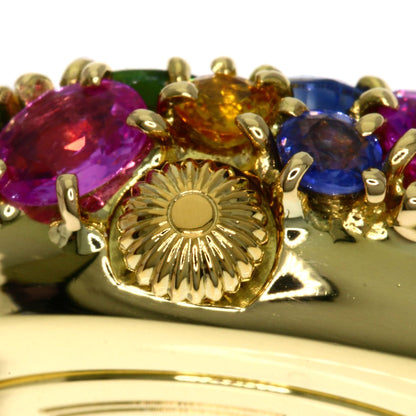 Chaumet Anneau Multi Sapphire Watches 098913 K18 Yellow Gold/Leather Ladies