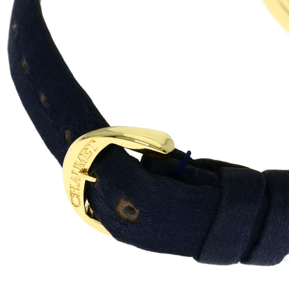 Chaumet Anneau Multi Sapphire Watches 098913 K18 Yellow Gold/Leather Ladies