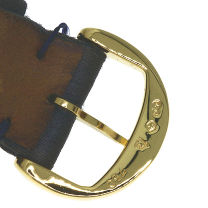 Chaumet Anneau Multi Sapphire Watches 098913 K18 Yellow Gold/Leather Ladies