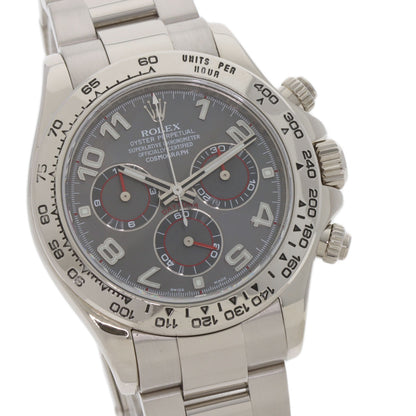 ROLEX Cosmograph Daytona Grey Arabic Watches 116509 K18 White Gold/K18 White Gold mens