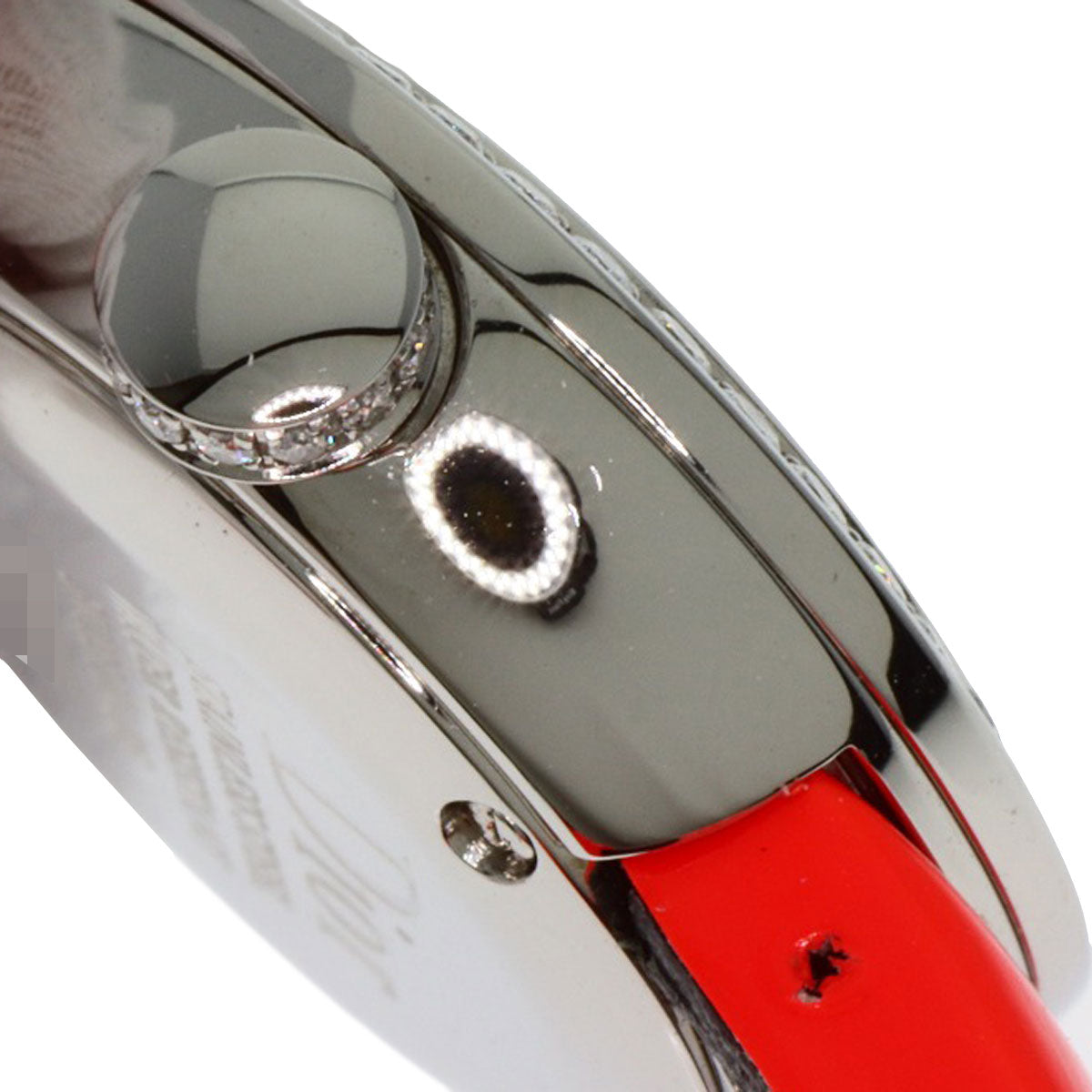 CHRISTIAN DIOR La Mini D Deux Diamond Watches CD040110 Stainless Steel/Leather Ladies