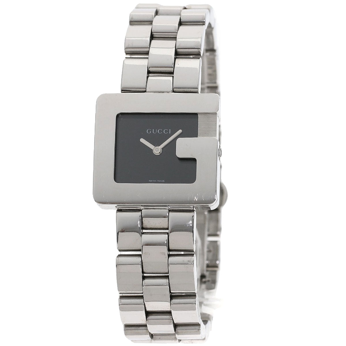 GUCCI G logo square face Watches 3600J Stainless Steel/Stainless Steel Boys