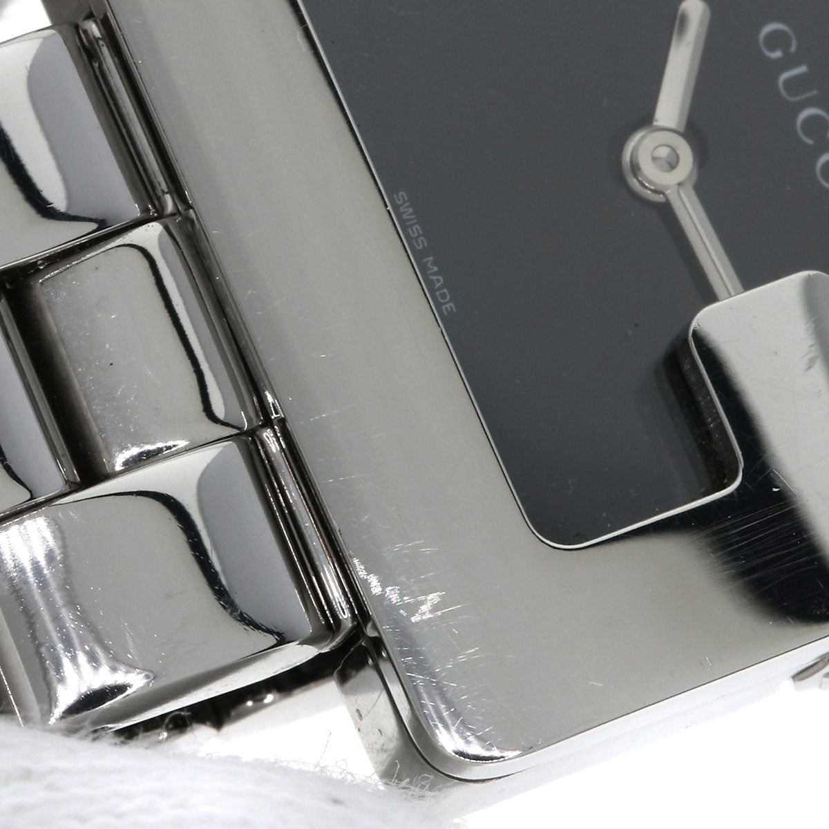 GUCCI G logo square face Watches 3600J Stainless Steel/Stainless Steel Boys