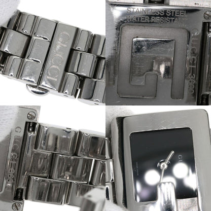 GUCCI G logo square face Watches 3600J Stainless Steel/Stainless Steel Boys