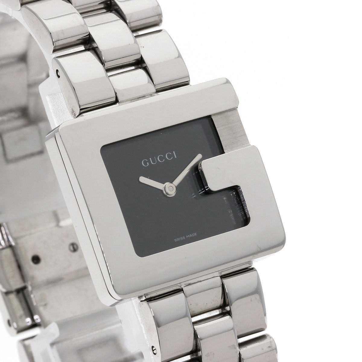 GUCCI G logo square face Watches 3600J Stainless Steel/Stainless Steel Boys