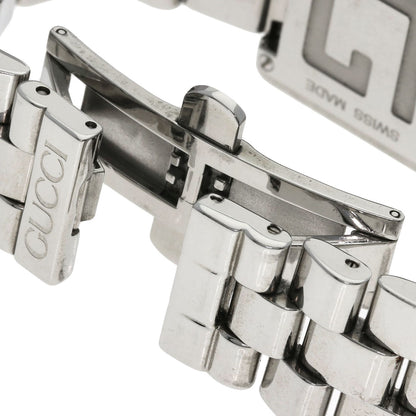 GUCCI G logo square face Watches 3600J Stainless Steel/Stainless Steel Boys