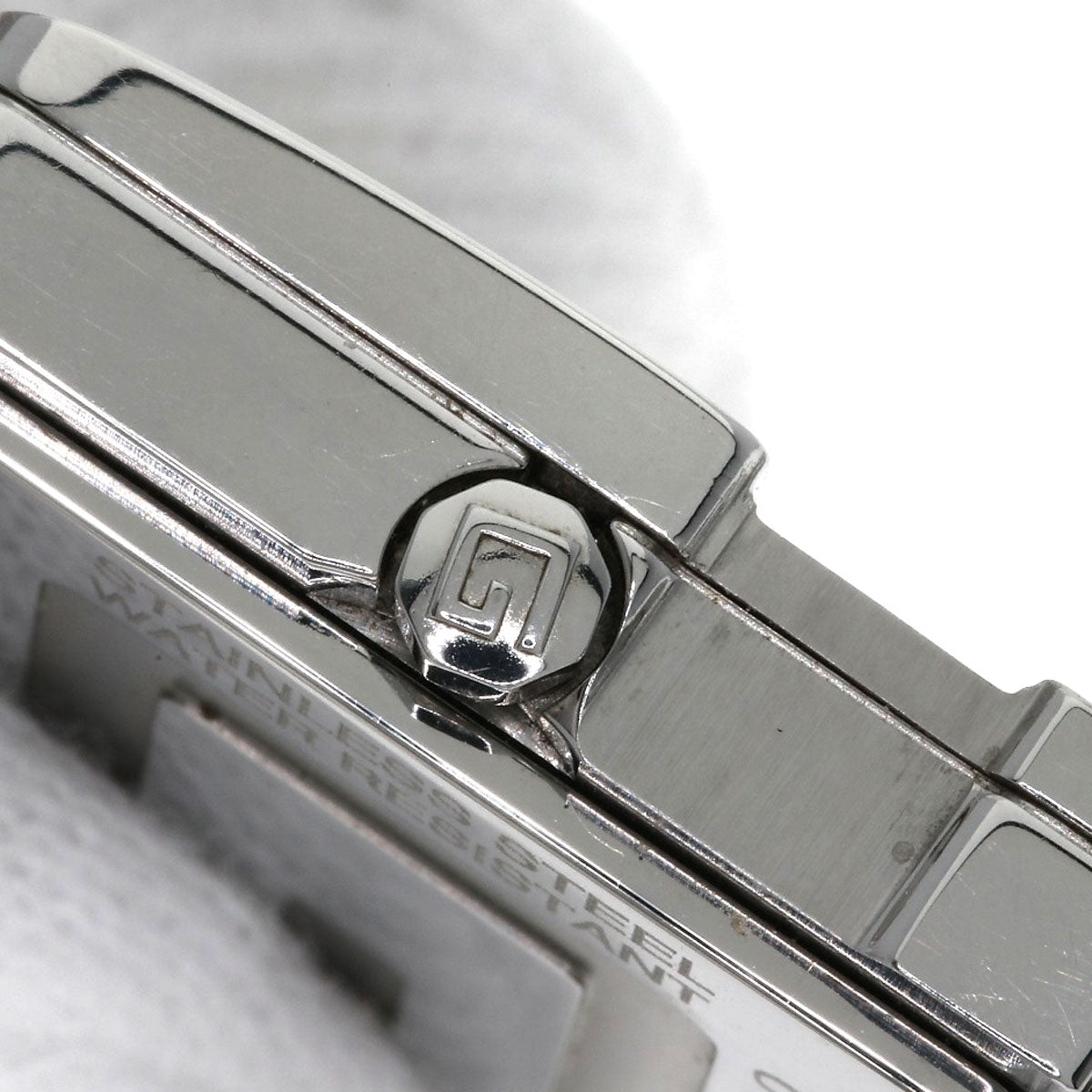 GUCCI G logo square face Watches 3600J Stainless Steel/Stainless Steel Boys