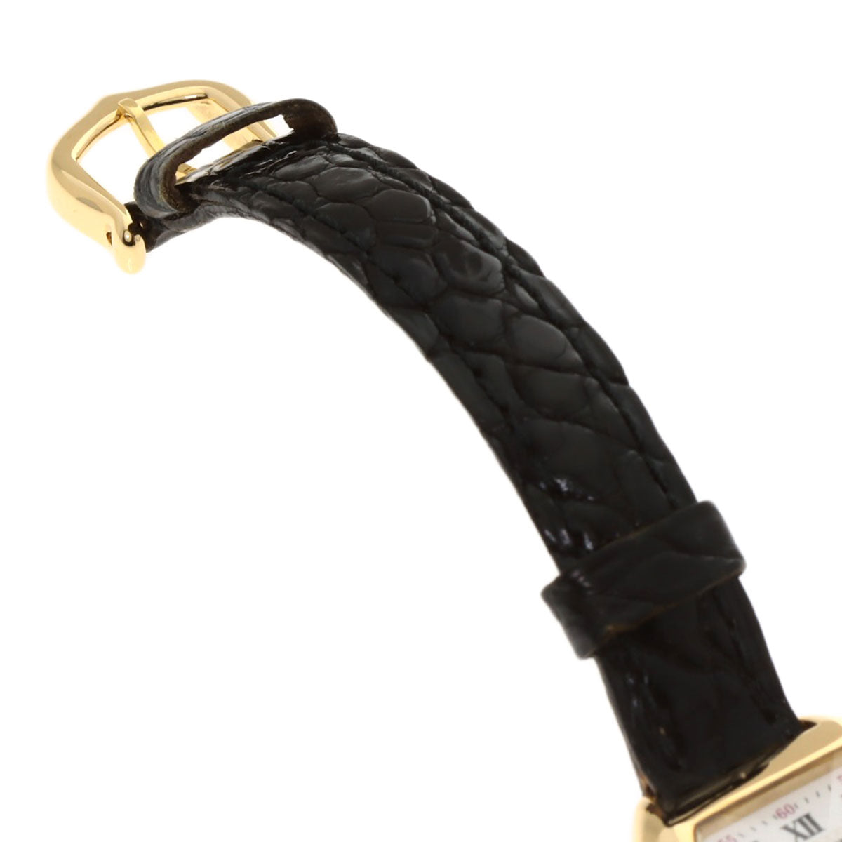 CARTIER TONNEAU 150th Anniversary Model Watches W15X7456 K18 Yellow Gold/Leather Ladies