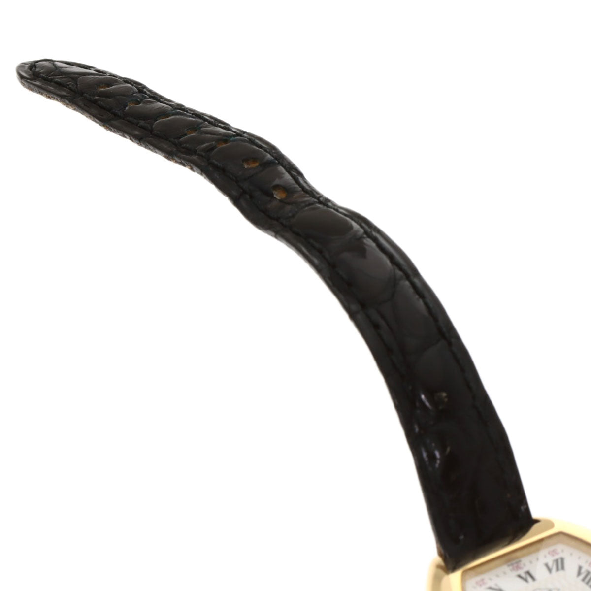 CARTIER TONNEAU 150th Anniversary Model Watches W15X7456 K18 Yellow Gold/Leather Ladies