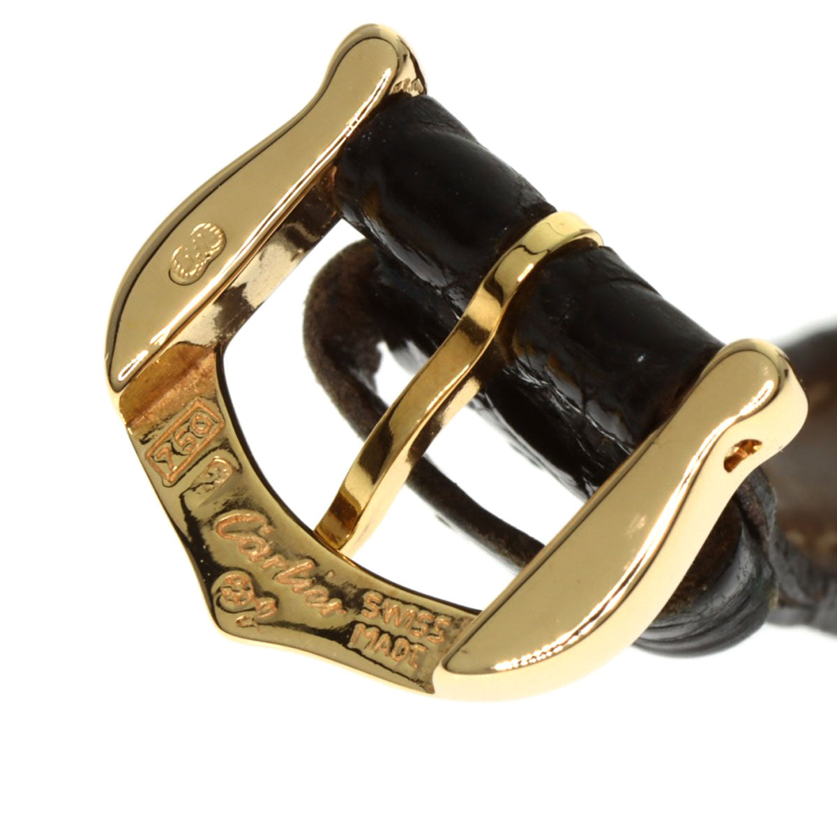 CARTIER TONNEAU 150th Anniversary Model Watches W15X7456 K18 Yellow Gold/Leather Ladies