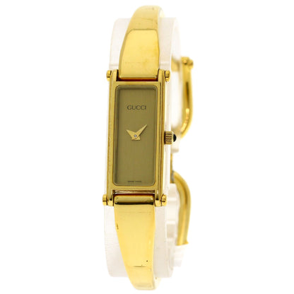GUCCI Square face Watches 1500L Gold Plated/Gold Plated Ladies