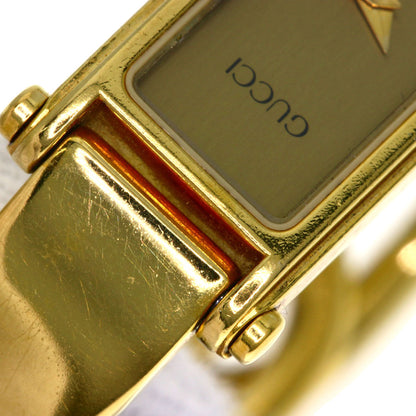 GUCCI Square face Watches 1500L Gold Plated/Gold Plated Ladies