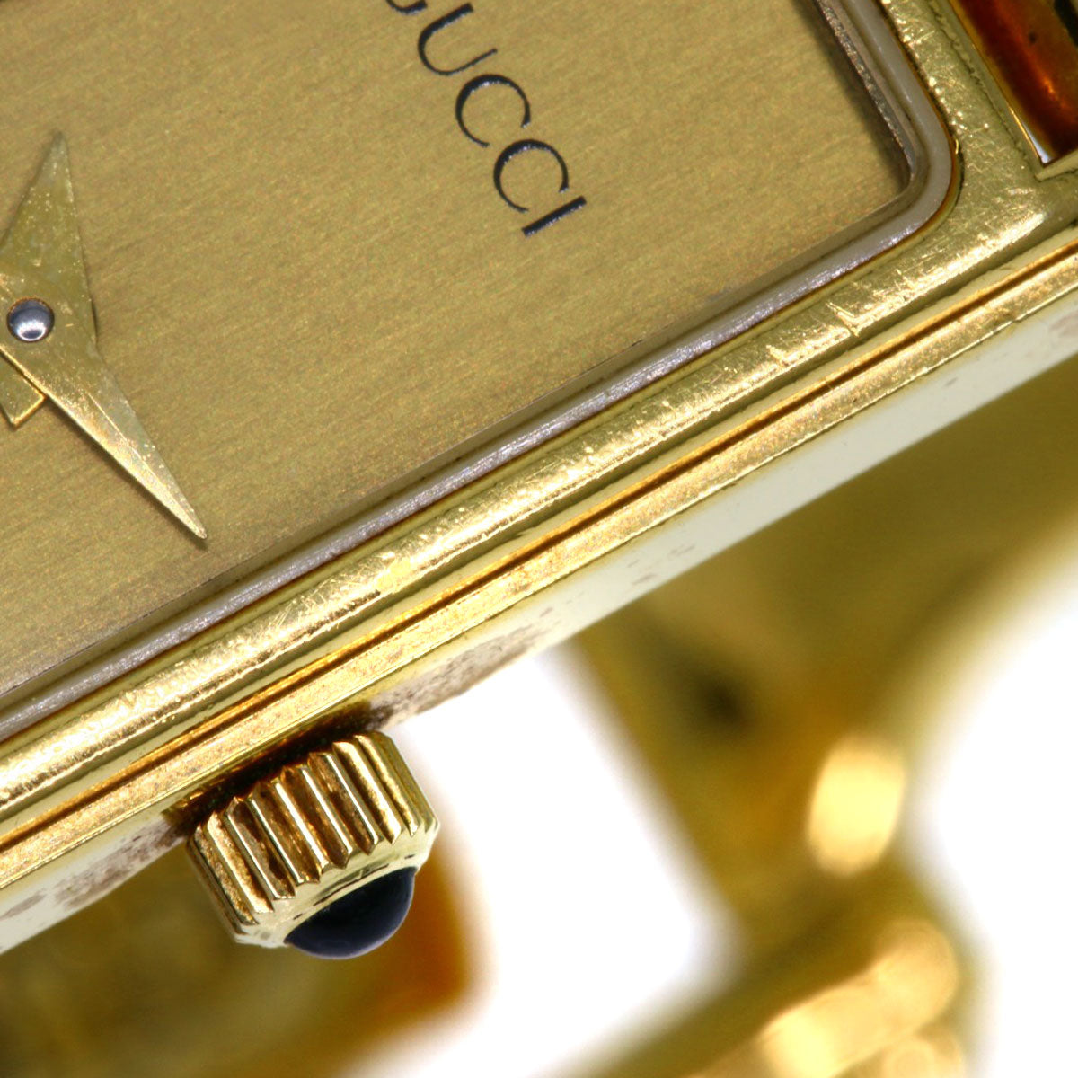 GUCCI Square face Watches 1500L Gold Plated/Gold Plated Ladies