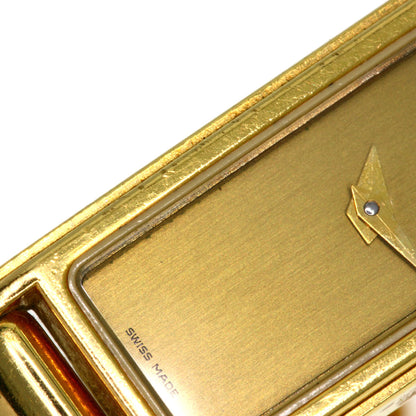 GUCCI Square face Watches 1500L Gold Plated/Gold Plated Ladies