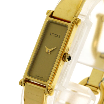 GUCCI Square face Watches 1500L Gold Plated/Gold Plated Ladies