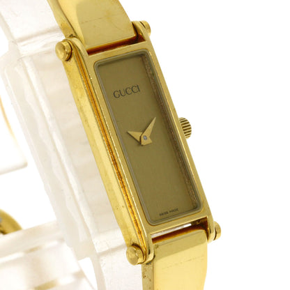 GUCCI Square face Watches 1500L Gold Plated/Gold Plated Ladies