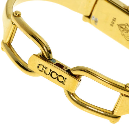 GUCCI Square face Watches 1500L Gold Plated/Gold Plated Ladies