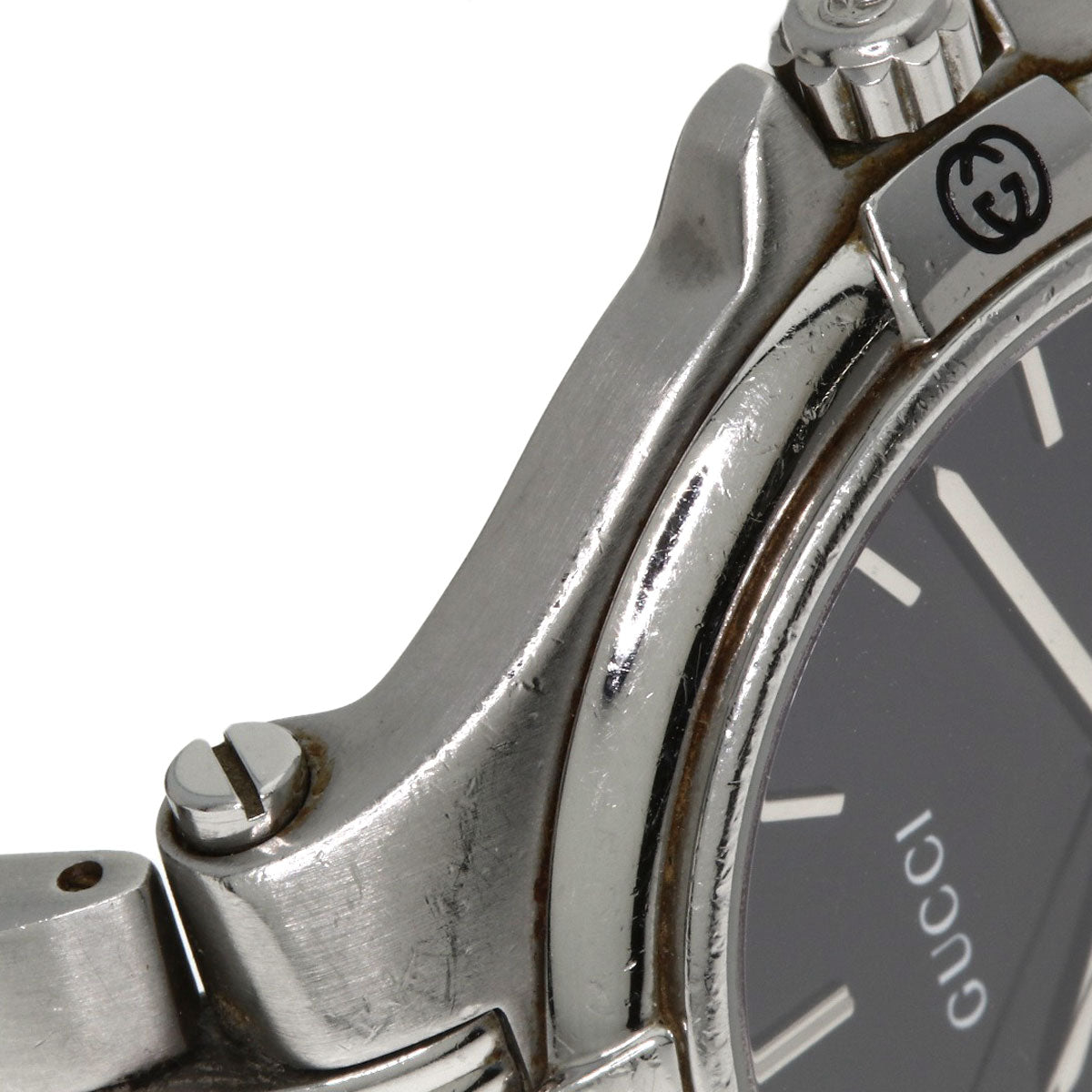 GUCCI Round face Watches 9040M Stainless Steel/Stainless Steel mens