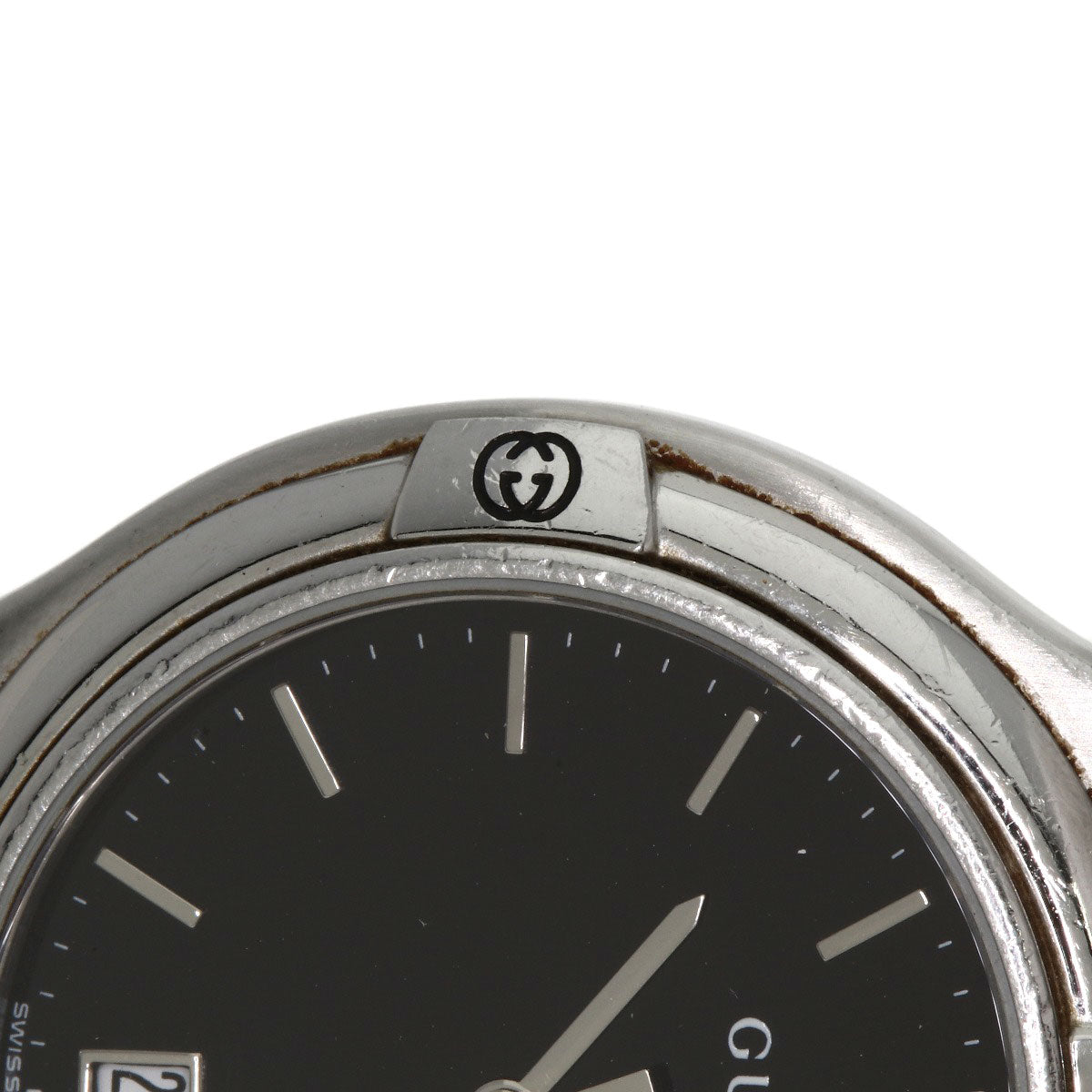 GUCCI Round face Watches 9040M Stainless Steel/Stainless Steel mens