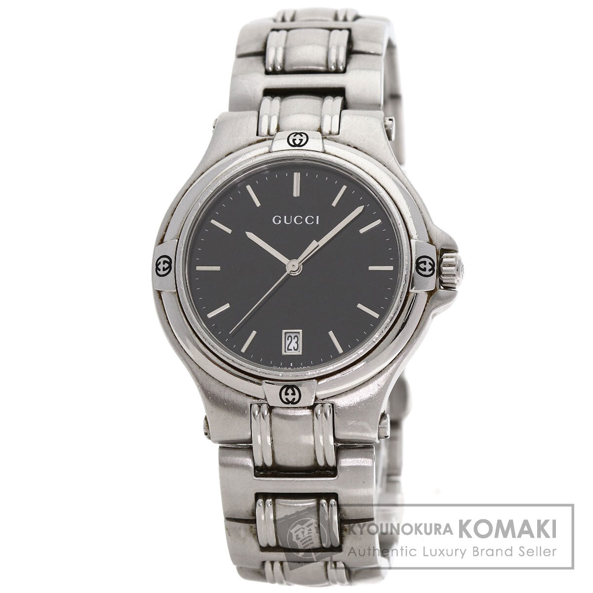 GUCCI Round face Watches 9040M Stainless Steel/Stainless Steel mens