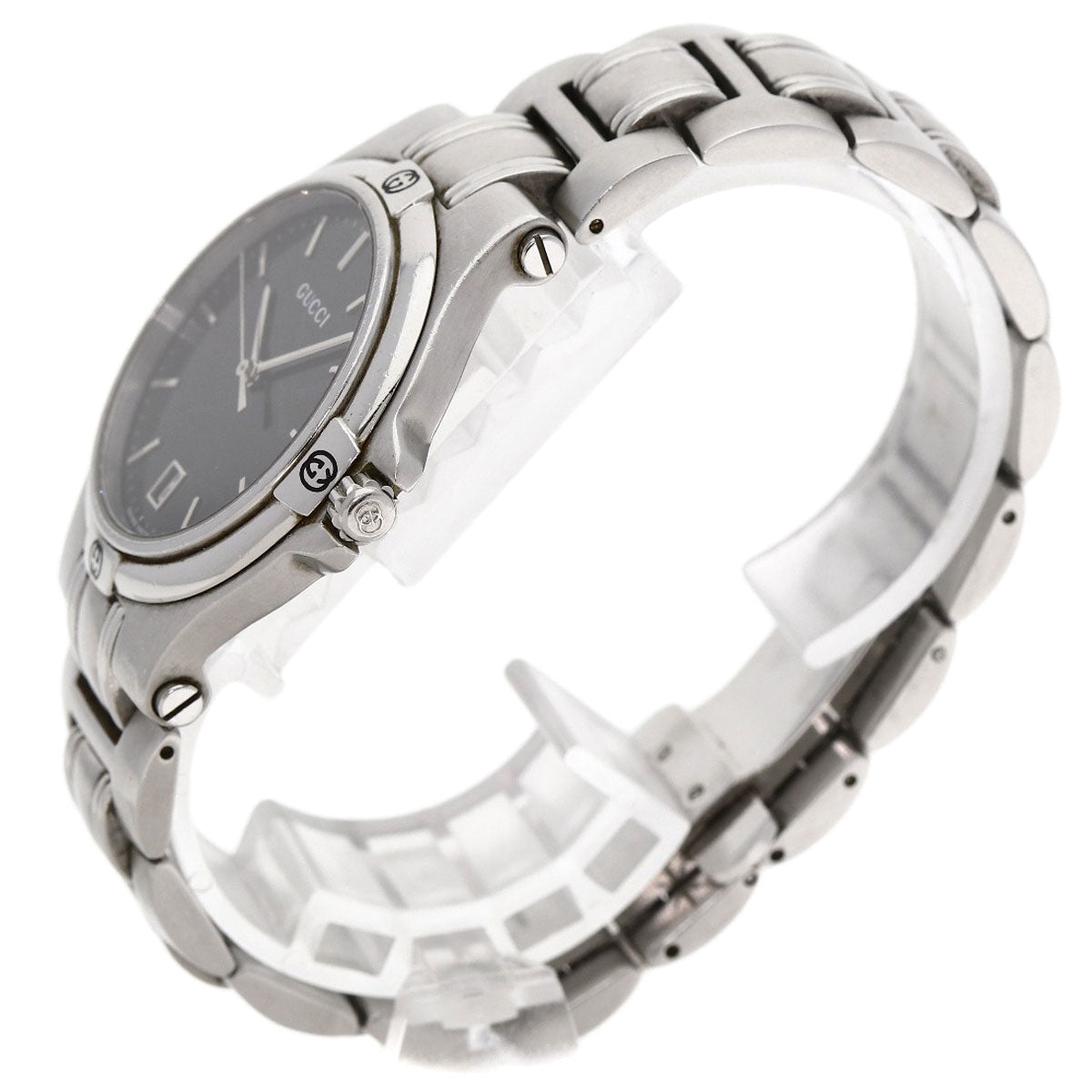 GUCCI Round face Watches 9040M Stainless Steel/Stainless Steel mens