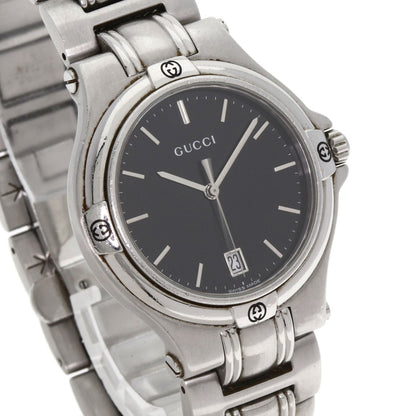 GUCCI Round face Watches 9040M Stainless Steel/Stainless Steel mens