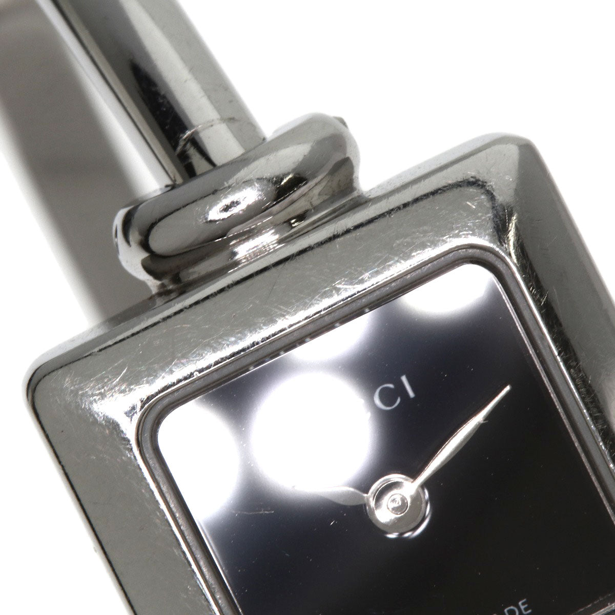 GUCCI Square face bangle Watches 1900L Stainless Steel/Stainless Steel Ladies