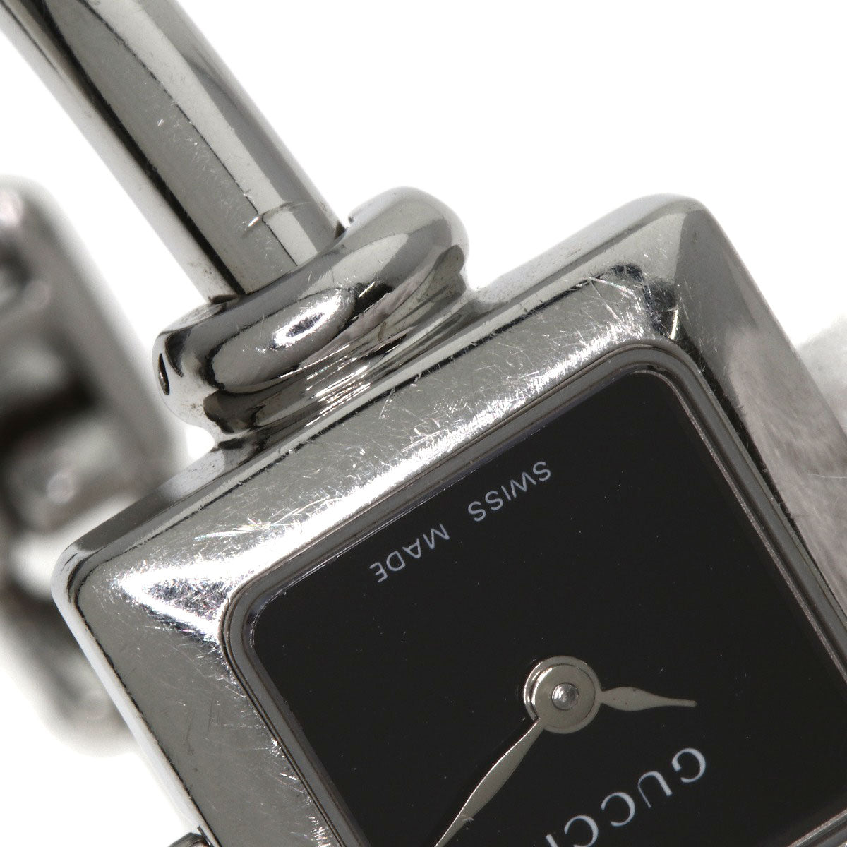 GUCCI Square face bangle Watches 1900L Stainless Steel/Stainless Steel Ladies