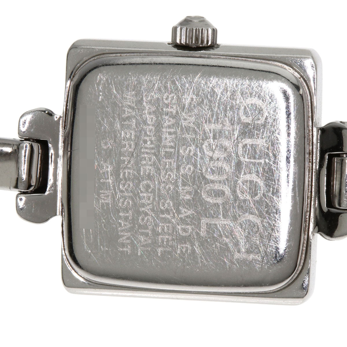GUCCI Square face bangle Watches 1900L Stainless Steel/Stainless Steel Ladies