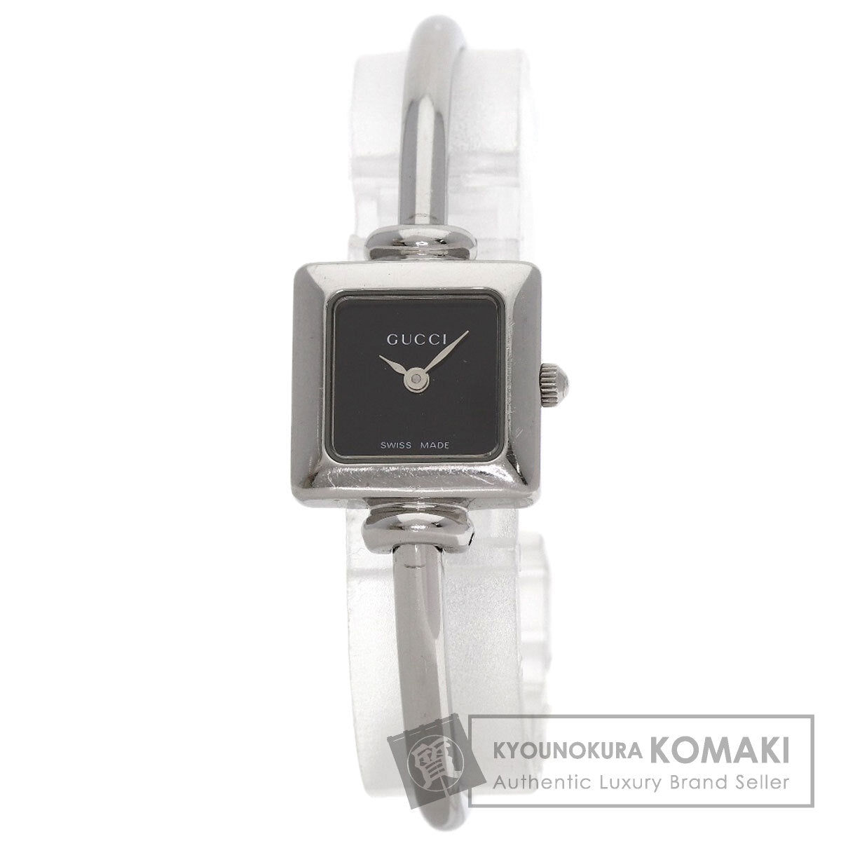 GUCCI Square face bangle Watches 1900L Stainless Steel/Stainless Steel Ladies