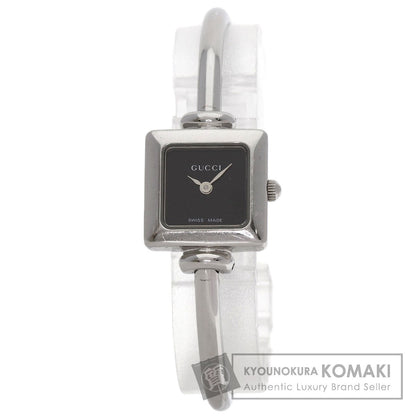 GUCCI Square face bangle Watches 1900L Stainless Steel/Stainless Steel Ladies