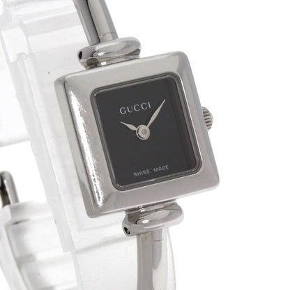 GUCCI Square face bangle Watches 1900L Stainless Steel/Stainless Steel Ladies