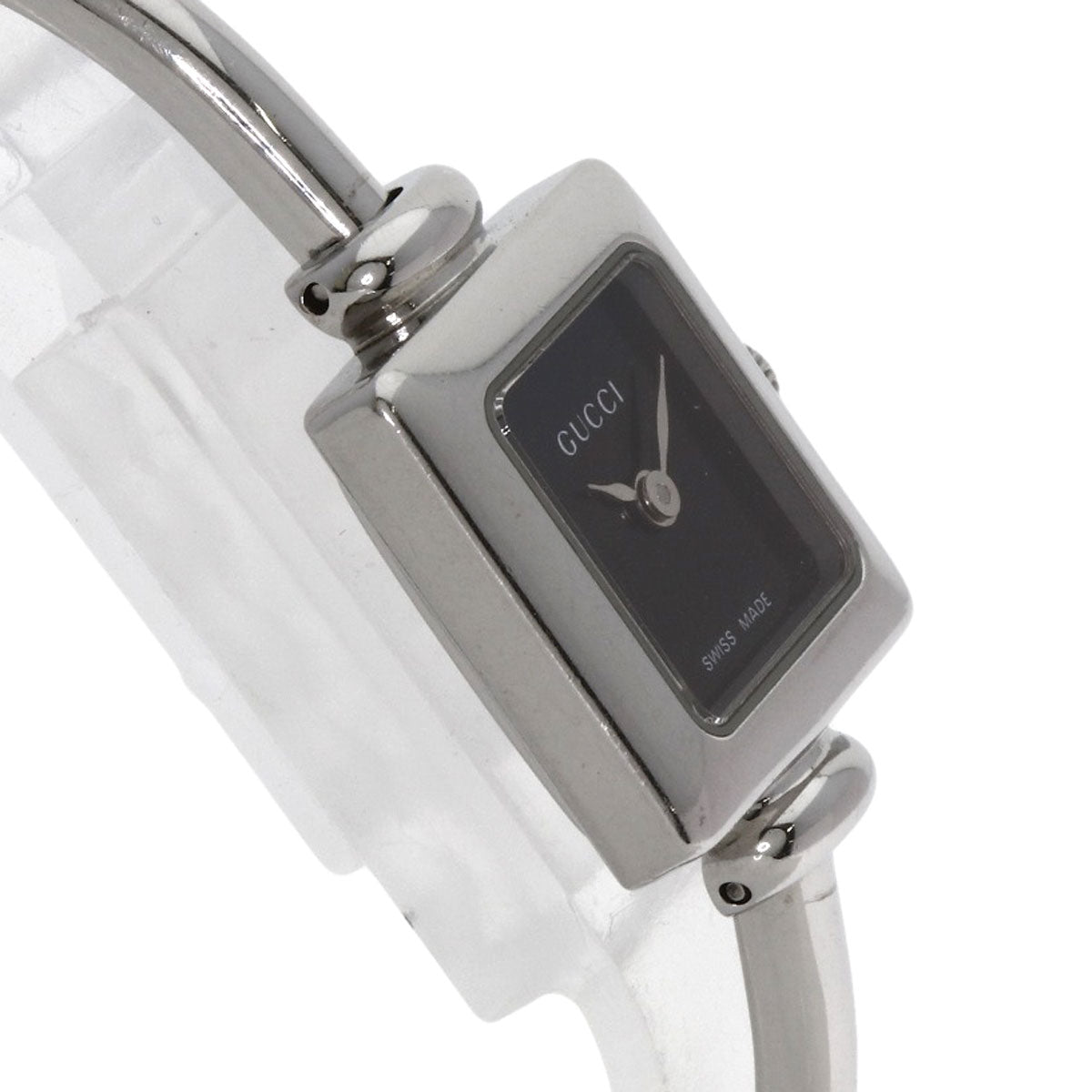 GUCCI Square face bangle Watches 1900L Stainless Steel/Stainless Steel Ladies