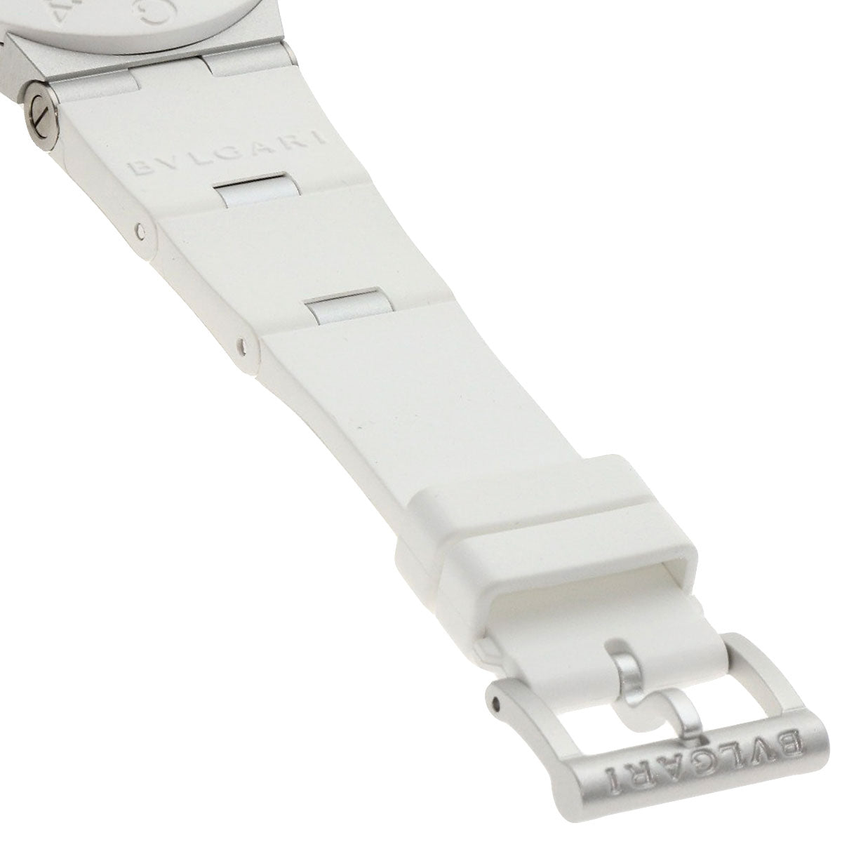 BVLGARI Aluminum White Watches BB40AT aluminum/Rubber mens