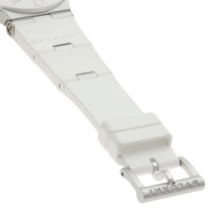 BVLGARI Aluminum White Watches BB40AT aluminum/Rubber mens