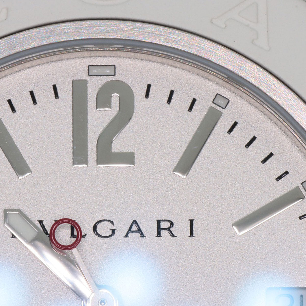 BVLGARI Aluminum White Watches BB40AT aluminum/Rubber mens