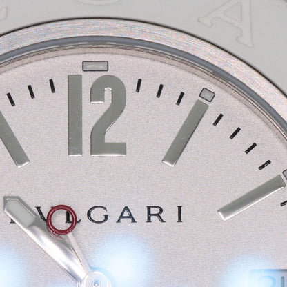 BVLGARI Aluminum White Watches BB40AT aluminum/Rubber mens