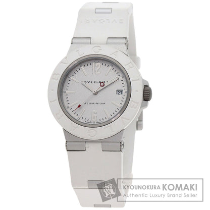 BVLGARI Aluminum White Watches BB40AT aluminum/Rubber mens