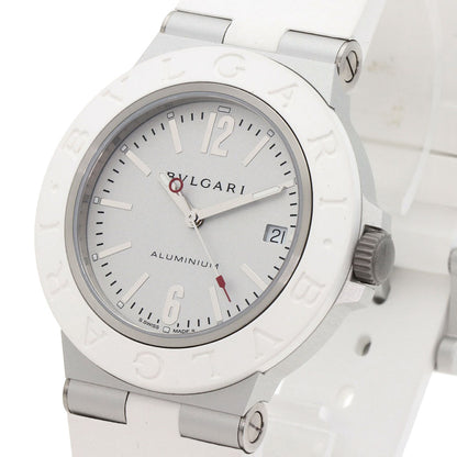 BVLGARI Aluminum White Watches BB40AT aluminum/Rubber mens
