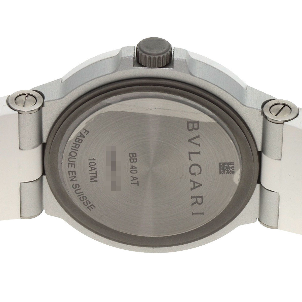 BVLGARI Aluminum White Watches BB40AT aluminum/Rubber mens