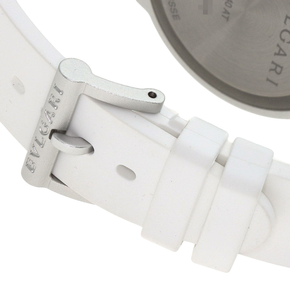 BVLGARI Aluminum White Watches BB40AT aluminum/Rubber mens