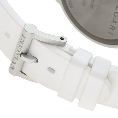 BVLGARI Aluminum White Watches BB40AT aluminum/Rubber mens