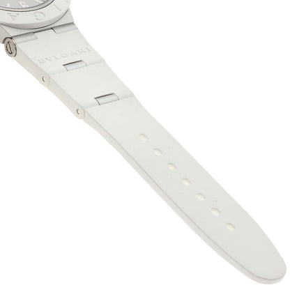 BVLGARI Aluminum White Watches BB40AT aluminum/Rubber mens