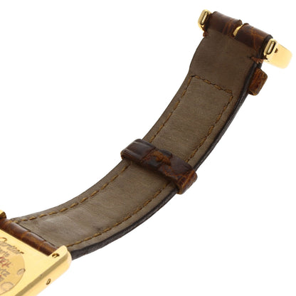 CARTIER Must tank SM Watches W1003053 Gold Plated/Leather Ladies