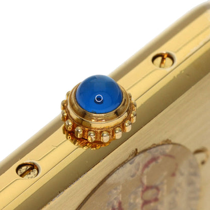 CARTIER Must tank SM Watches W1003053 Gold Plated/Leather Ladies